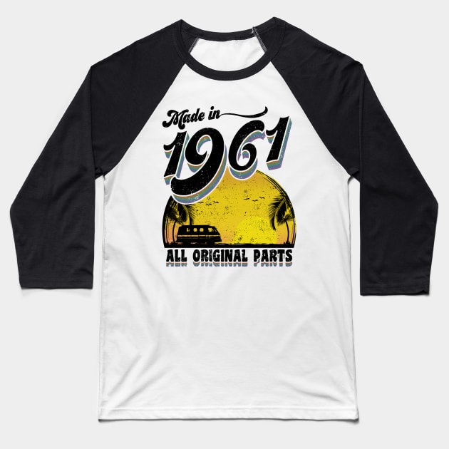 Made in 1961 All Original Parts Baseball T-Shirt by KsuAnn